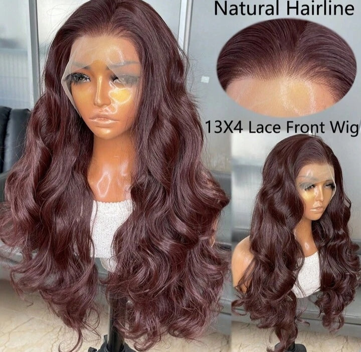 Long Body Wave Glueless Kanekalon Wig(human blend)