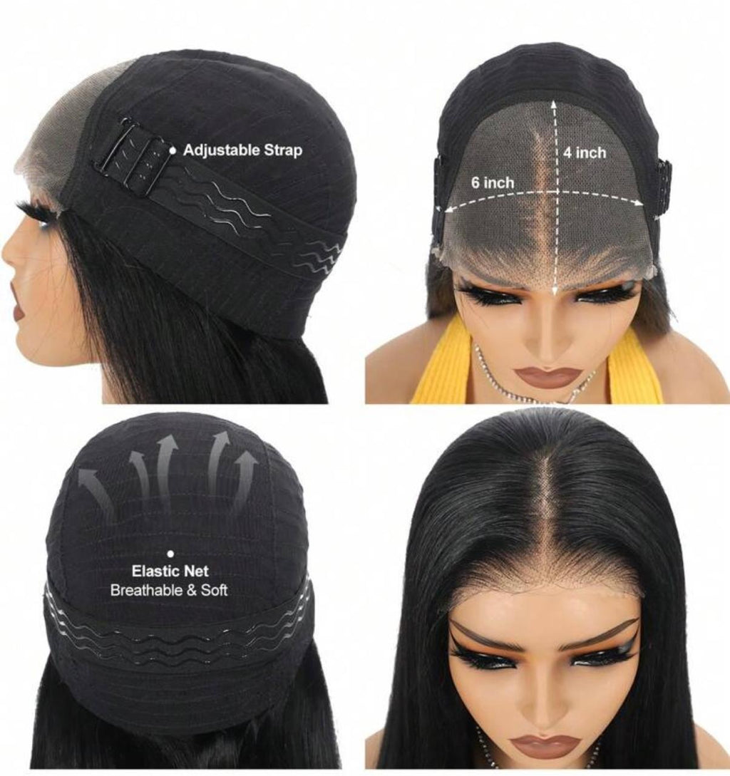 Gloria Straight Wig(human blend) high quality